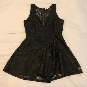 Charlotte Russe Black Lace Romper